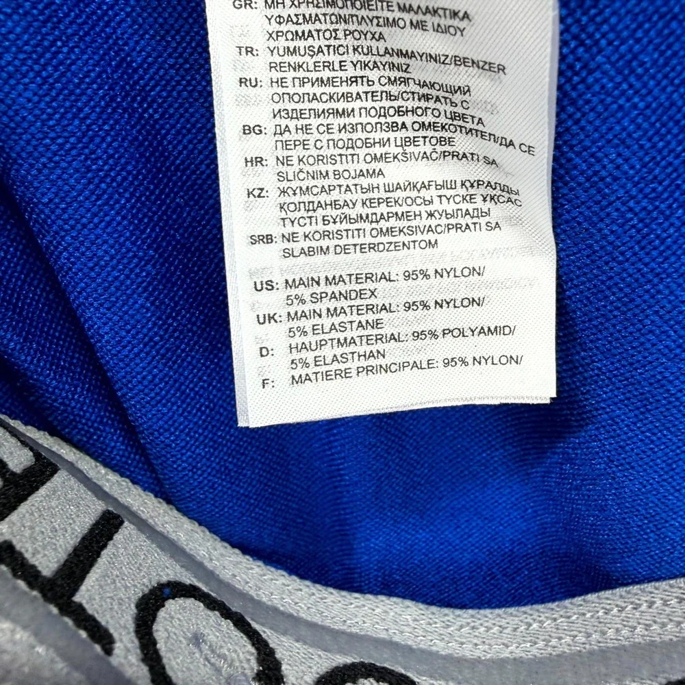 Adidas Integrated Football Pants Mens XL Fits 28x16* Blue Crop Drawstring Waist